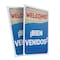 Signmission Welcome, Plastic Signs Only 24 Inch x 36 Inch, Corrugated Plastic, 2PK CSB-2436-2PACK-30437 - alternate 1
