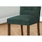 Monarch Specialties Dining Chair, 38'' Height, Upholstered, Blue Fabric, Walnut Wood Legs, Modern, 2PK I 1220 - alternate 2