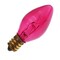 Ilc Replacement Incandescent Bulb, 7W, 130V, C7, Candelabra (E12), 4PK Christmas 7W Transparent Pink - alternate 3