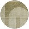 Homeroots 8' Taupe Beige And Tan Round Geometric Washable Indoor Outdoor Area Rug 582742 - alternate 2