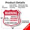 Signmission 24 Hour Surveillance Shield Sign Warning, 18 inch X 18 inch, Plastic Sign, 2PK SHI-P-2PACK-18-350 - alternate 2