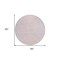 Homeroots 8' Pink And Gray Round Animal Print Washable Indoor Outdoor Area Rug 600698 - alternate 2