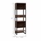 Homeroots 89" Brown Five Tier Library Bookcase with A Drawer 535141 - alternate 3