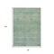 Homeroots 8' X 10' Teal Blue And Linen Oriental Washable Indoor Outdoor Area Rug 631140 - alternate 3