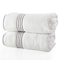 Lavish Home Bath Towels 2PC 100% Cotton Towel Set Extra Large Quick Drying Bath Towels Absorbent Bath Sheets 67-0022-WSBS - alternate 1