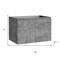 Homeroots 28" Gray Wood Freestanding Bathroom Vanity With White Sink And Two Drawers 627419 - alternate 2