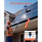 Vevor Solar Panel Cleaning Kit Water Fed Pole Kit 39 ft Brush Soap Dispenser HW6-12m(30CM)-US - alternate 2