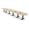Skutchi Designs 22ft Racetrack Conference Table With Power | Harmony Series | 22 Person Meeting Room Table HAR-RAC-48X264-T.BK-K525-EBLK - alternate 1