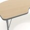 Flash Furniture Commercial Adjustable Height Kidney Activity Table with Locking Casters-LT NAT XU-A4872-KIDNY-LTNAT-T-P-CAS-GG - alternate 4
