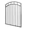 Nuvo Iron 45in Wx56in H Benitoite Gate Arched Rails, 48in W Opening, Self Close Hardware w/Double Side Handle IBGA4556 - alternate 3