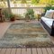 Homeroots 9' X 12' Taupe Brown And Gold Abstract Washable Indoor Outdoor Area Rug 630865 - alternate 5