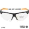 Klein Tools Safety Glasses, Anti-Fog & Anti-Scratch, Clear Lens, Black/Orange Frame, 2 PK 60171 - alternate 3