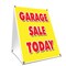 Signmission Garage Sale Today, 24 Inch x 18 Inch A-frame Yard Sign, Plastic Sign SBC-1824-Garage Sale Today - alternate 1