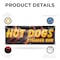 Signmission Hot Dogs Steamed Bun, 24 Inch x 72 Inch, Vinyl Banner B-72-30700 - alternate 3