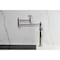 Kingston Brass Deck Mount Pot Filler Faucet with Knurled Handle, Polished Nickel KS3706RKX - alternate 4