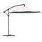 Pure Garden 10-Foot Offset Patio Umbrella with Square Base, Cream 50-102-TB - alternate 1