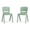 Flash Furniture Plastic Stacking School Chairs with 12 in Seat Height in Sage, 2PK 2-YU-YCX-001-SAGE-GG - alternate 3
