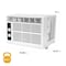 Wptac 5,000 BTU 115V Window-Mounted Air Conditioner with Mechanical Controls WHAW050EW - alternate 3