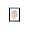 Homeroots Peachy Petals Black Framed Print Wall Art 529875 - alternate 3