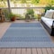 Homeroots 3' X 5' Navy Blue And Ivory Chevron Washable Indoor Outdoor Area Rug 612280 - alternate 4
