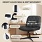 Yssoa Criss Cross Legged Chair with Back No Wheels Office Desk Chair 3A88FNCHAIROFFICELEABLK01 - alternate 3