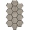Apollo Tile Aureole 8.66 in. x 9.84 in. Matte Fossil Gray Porcelain Hexagon Wall and Floor Tile (8.07 sq ft/case) - 18 Sheets ENC88GRSEBNA - alternate 3