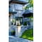 Z-Lite Hartwell 5-Light Outdoor Pier Mounted Fixture, 12 in W x 27.75 H, Sand Black 5019PHXLS-SQPM-BK - alternate 4