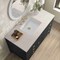 James Martin Vanities Myrrin 48" Single Vanity, Carbon Oak, w/ 3 CM Siberian Silestone Top 485-V48-CBO-3SFR - alternate 4