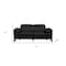 Homeroots 77in Black Italian Leather Power Reclining Loveseat 720497 - alternate 2