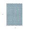 Homeroots 8' X 10' Teal Blue And Ivory Chevron Washable Indoor Outdoor Area Rug 595358 - alternate 5