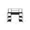 Homeroots 47" Black Computer Desk 491449 - alternate 3