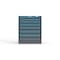 Strong Hold 7 drawer cabinet - (2x 2ft, 2x 3ft, 2x 4ft, 1x 5ft) - Blue accents - Electronic Lock S3036-PPRAS-0701FS - alternate 1
