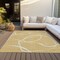 Homeroots 3' X 5' Gold And Ivory Abstract Washable Indoor Outdoor Area Rug 597475 - alternate 4
