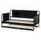 Baxton Studio Lucera Bobbin Daybed with Trundle, Twin, Black 263-14372-14374-ZORO - alternate 3