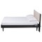Baxton Studio Adriano Transitional Beige Fabric and Black Wood Queen Size Bed with Built-In Side Tables 248-13547-ZORO - alternate 3