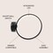 Jonathan Y Nathaniel 14" Dimmable Integrated LED Metal Wall Sconce, Black JYL7013B - alternate 2