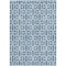 Homeroots 5' X 8' Denim Blue And Ivory Geometric Washable Indoor Outdoor Area Rug 594846 - alternate 2