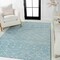 Jonathan Y Aksil Moroccan Beni Souk Turquoise/Cream 4 ft. x 6 ft. Area Rug MOH208D-4 - alternate 2