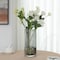 Uniquewise 12-Inch Square Frosted Gray Glass Table Vase - A Timeless Centerpiece for Dining Tables,  QI004738.GY.L - alternate 3
