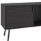Homeroots 63in Black Wood Enclosed and Open Storage TV Stand 734183 - alternate 2
