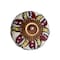 Homeroots Set of Eight Red And Yellow Botanical Ceramic Drawer Pull Knobs, 8PK 358077 - alternate 1