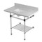 Kingston Brass 36-Inch Carrara Marble Console Sink with Acrylic Legs and Shelf, 8-Inch, 3-Hole KVPB36MASQB1 - alternate 1