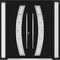 Vdomdoors Aluminum Double Doors Deux 6500 Black Enamel Frosted Glass 2 Sidelights Entry Modern Painted 96x96 DEUX6500DEXD-BLK-W12+72+12xH96-LH-I - alternate 1