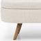 Homeroots 44" Beige and Brown Linen Upholstered Storage Bench with Flip Top 555443 - alternate 2