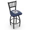 Holland Bar Stool Co 30" Blk Wrinkle Butler Swivel Bar Stool, Jailhouse Back L01830Butler - alternate 1