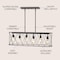 Jonathan Y Marion 37.75" 6-Light Adjustable Iron Farmhouse Rustic LED Dimmable Pendant, Oil Rubbed Bronze JYL7505A - alternate 6