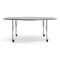 Flash Furniture Commercial Adjustable Height Flower Activity Table with Locking Casters-Gray XU-A60-FLR-GRY-T-P-CAS-GG - alternate 2
