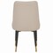 Leisuremod Allure Tufted PU Leather Side Dining Chair, Gold Accent Base AC52LTP - alternate 3