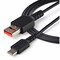 Startech.Com 3ft USB-A to USB-C Secure Charging Cable USBSCHAC1M - alternate 1