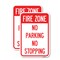 Signmission No Parking No Stopping, 18'' X 24'' 2 Signs, Heavy Gauge Aluminum, 2PK A-1824-2PACK-23703 - alternate 1
